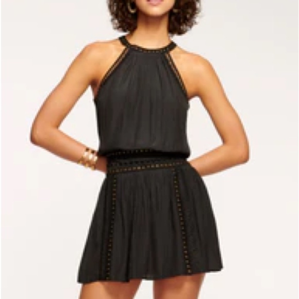 Ramy Brook Black Studded Dress